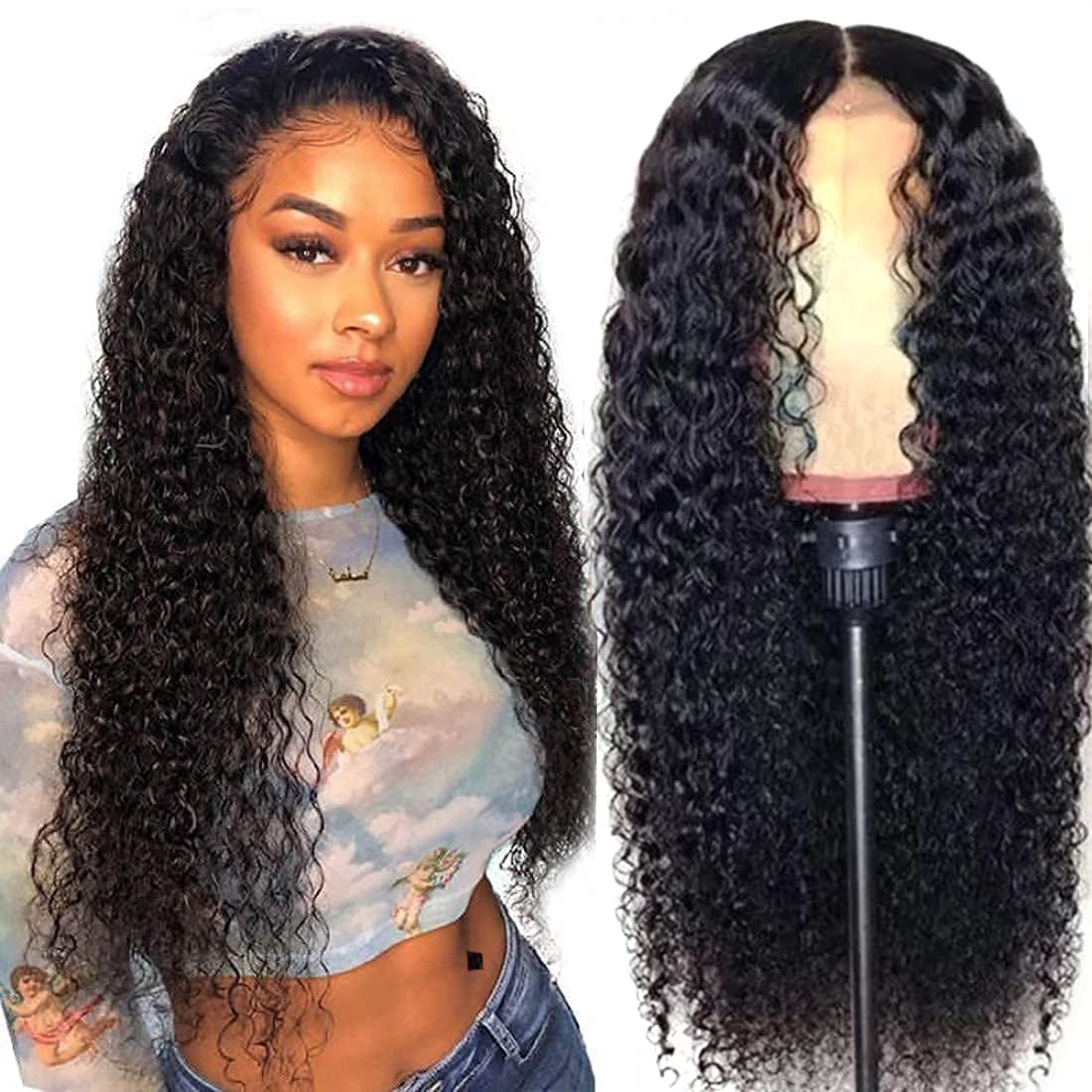 Stema 13x4 Transparent Lace Frontal Jerry Curly Wig 200% Density